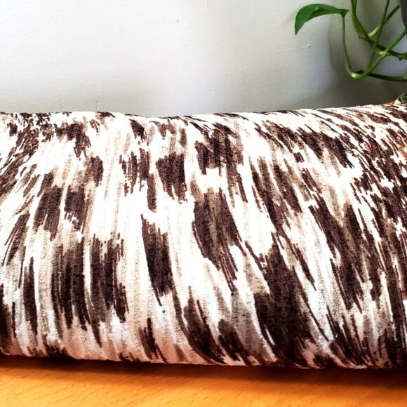 RAYON COTTON FABRIC NEW 112" x 40" ANIMAL PRINT BROWN BEIGE CRAFT SEWING - Picture 1 of 6